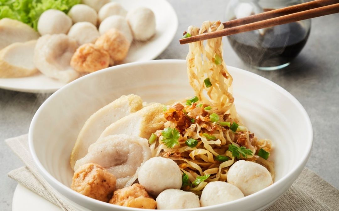 Lim Lao Ngow 魚丸魚餅乾撈麵